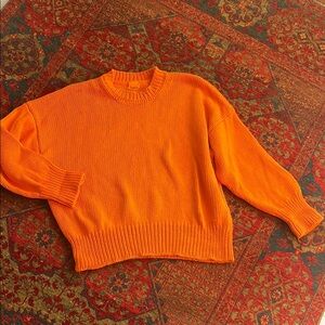 Orange Knit Sweater